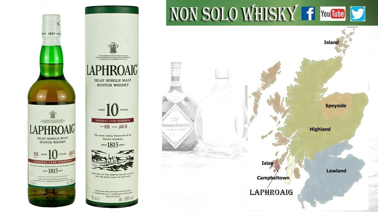 Laphroaig 10 yo Single malt scotch whisky Cask strength 58% #batch10
