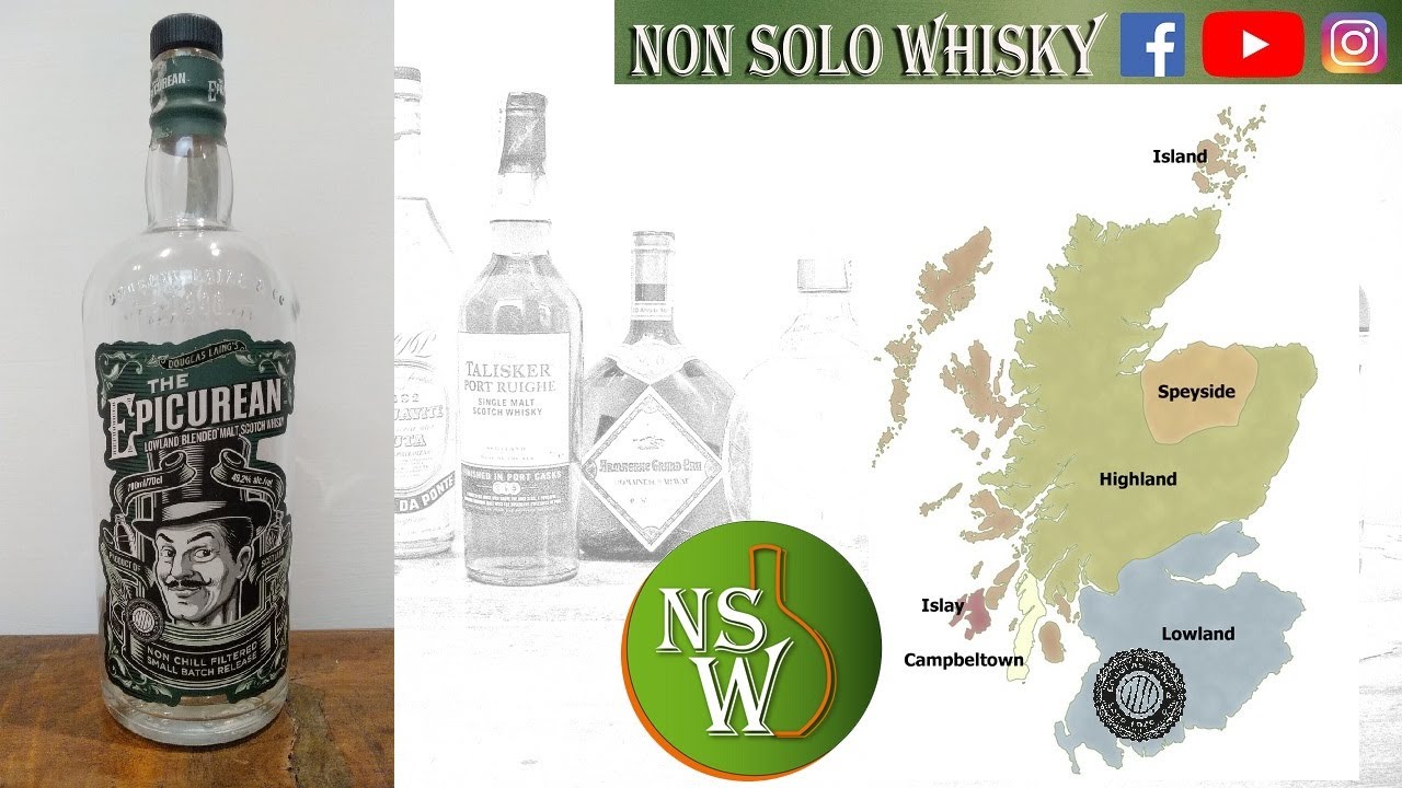 The Epicurean Lowland Blended malt scotch whisky 46,2%